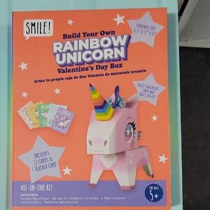 Rainbow Unicorn Valentine's Day Box Kit